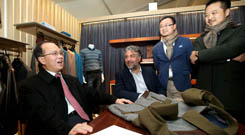 Raidy Boer present at “PITTI IMMAGINE UOMO” again, attracting the Ambassador of China in Italy to visit